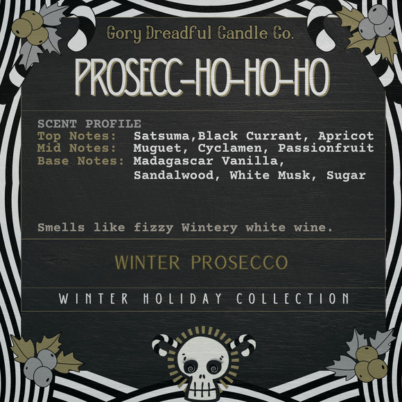 Prosecc-HO-HO-HO Luxury Wax Melt: Winter Prosecco Scent - Picture 2 of 3